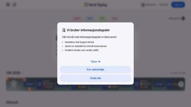 Norsk Tipping casino screenshot